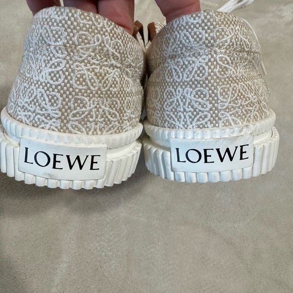 Loewe Anagram Canvas Flap Sneakers - Picture 8 of 12